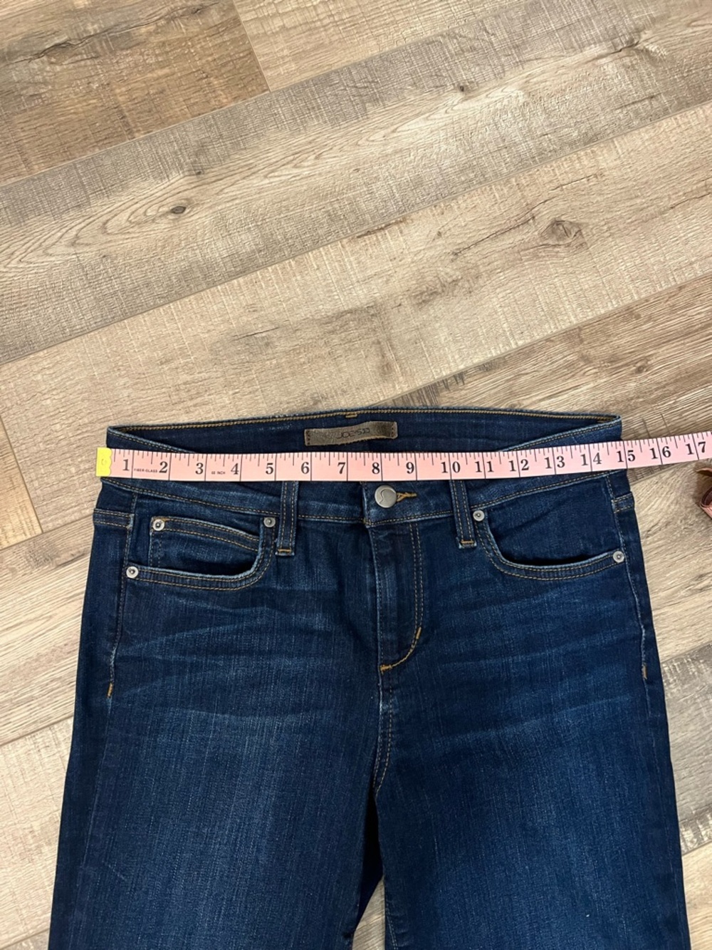 Joe's Jeans flawless “The Icon”Dark Indigo mid rise Skinny Jeans Sz 29 - Picture 3 of 8